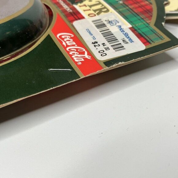 Coca Cola Trim A Tree 1991 Santa Tin Ornaments 5 pc Lot Circa 43 49 51 60 63 - Picture 4 of 5